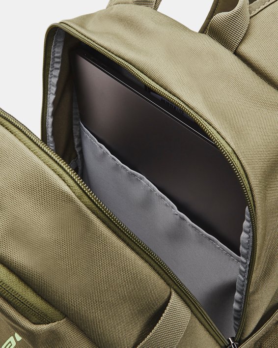UA Hustle Lite Backpack, Green, pdpMainDesktop image number 3